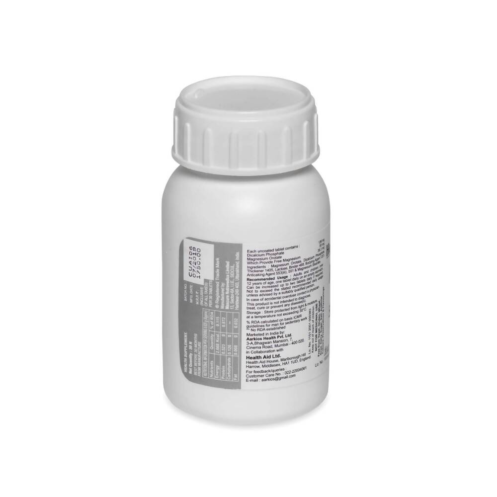 HealthAid Magnesium Orotate 500 mg Tablets | Grocsy
