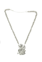 Mominos Fashion Johar Kamal Oxidised Silver-Plated Brass Finish Radha Kishan Long Necklace For Women | Grocsy