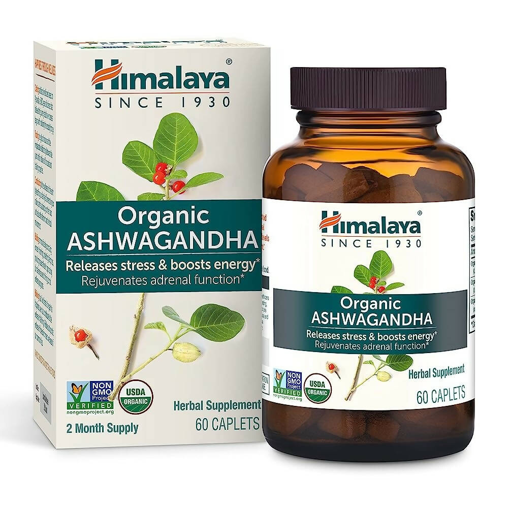 Himalaya Organic Ashwagandha Caplets | Grocsy