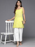 Ahalyaa Women's Traditional wear Tunic - Yellow | Grocsy