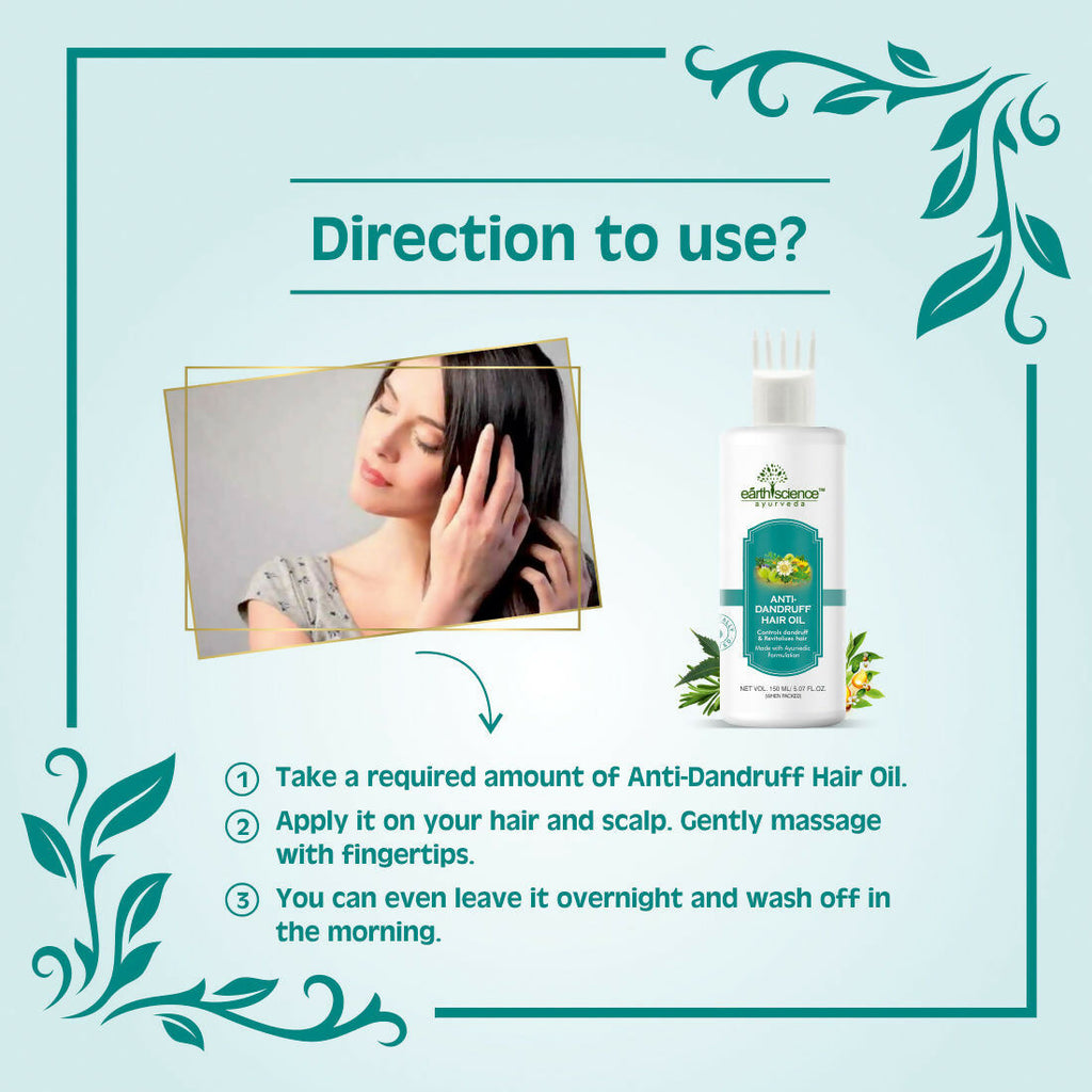 Earth Science Ayurveda Anti Dandruff Hair Oil | Grocsy