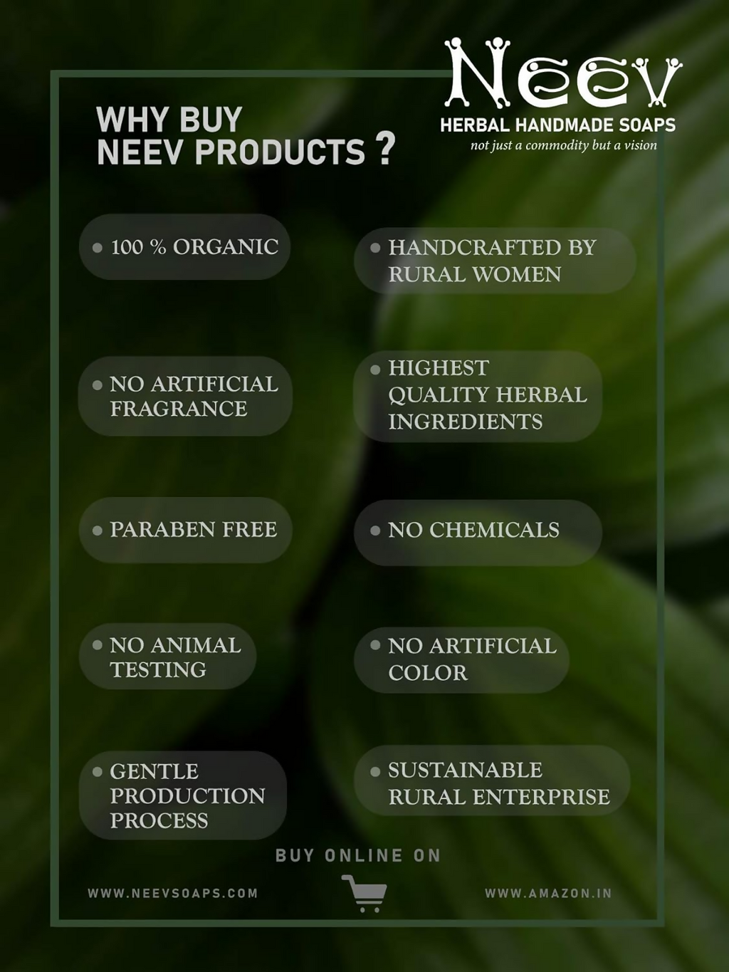 Neev Herbal Handmade Soaps Cucumber Soap Revitalizing and Skin Tightening | Grocsy