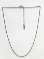 NVR Women German Silver Oxidised Chain | Grocsy