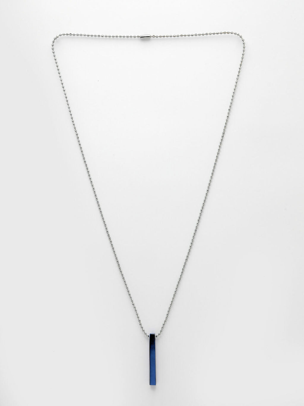 NVR Men's Set of 2 Gold & Blue Geomatric Pendent With Chain | Grocsy