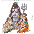 Rangoli Vinyl Religious Wall Sticker Multicolour | Grocsy