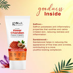 Globus Naturals Daily Glow Kesar Chandan Face Cream with SPF, Skin Lightening Formula For All Skin Types | Grocsy