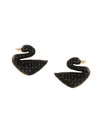 NVR Women Black Cz Studded Studs Earrings | Grocsy