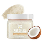 Wild Oak Pina Colada Shea Butter Sugar Scrub with Vegan Collagen & Peptides For Tan Removal & Smooth Skin | Grocsy