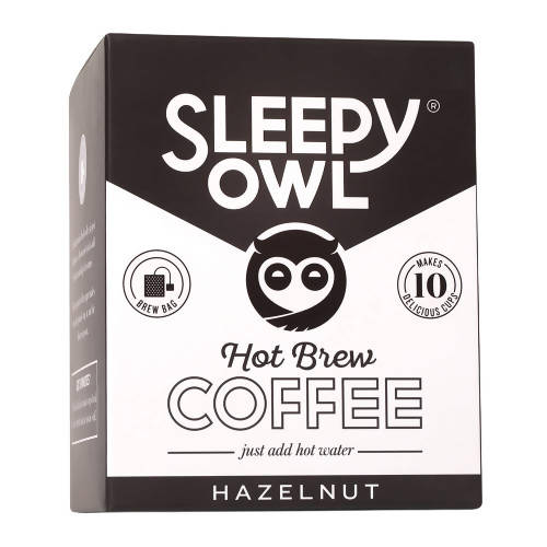 Sleepy Owl Coffee Hazelnut Hot Brew Bags | Grocsy