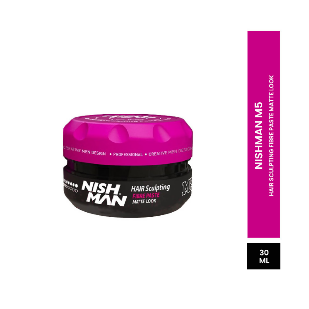 NishMan M5 Fibre Hair Sculpting Matte Look Wax | Grocsy