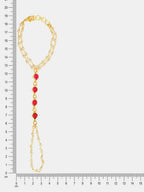 Ruby Raang Mannat Pearl Haath Phool | Grocsy