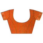 Joban Fashion Orange Geometric Pattern Soft Silk Patola Saree | Grocsy