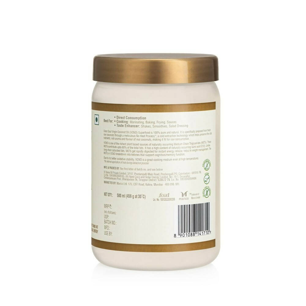 Coco Soul Cold Pressed Natural Virgin Coconut Oil | Grocsy