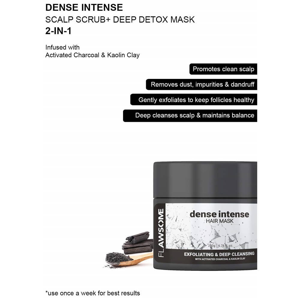 Flawsome Dense Intense Exfoliating & Deep Cleansing Hair Mask | Grocsy