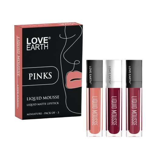 Love Earth Liquid Mousse Matte Lipstick - Pinks | Grocsy