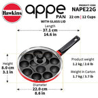 Hawkins Nonstick Appe Pan With Glass Lid | Grocsy