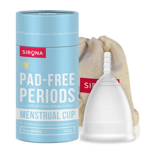 Sirona Reusable Menstrual Cup with Pouch | Grocsy