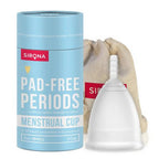 Sirona Reusable Menstrual Cup with Pouch | Grocsy