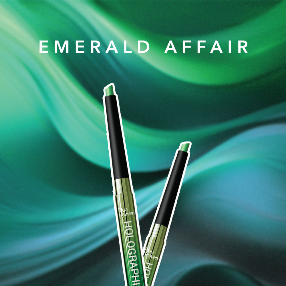 Blue Heaven Holographic, Smudge Proof & Waterproof Eyeliner - Emerald Affair | Grocsy