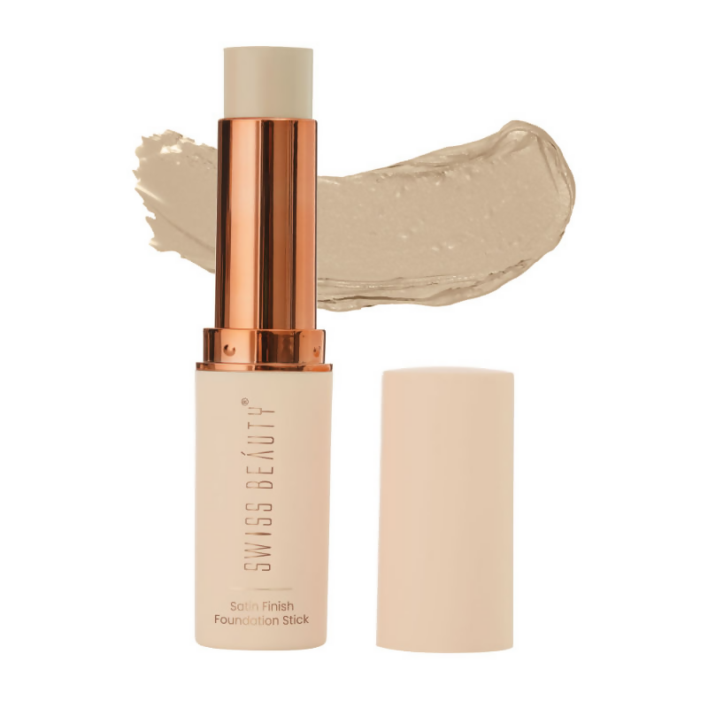 Swiss Beauty Satin Finish Foundation Stick - 01 Cream Vanilla | Grocsy