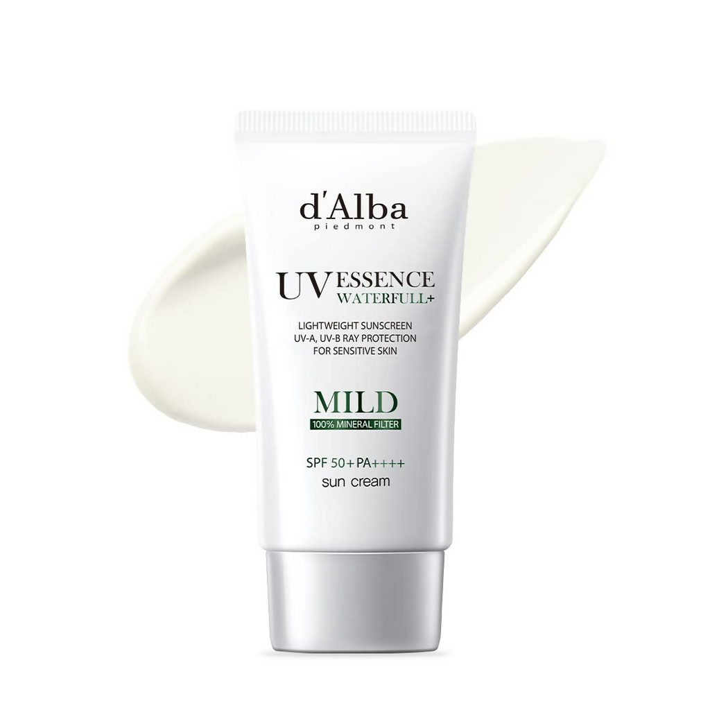 d'Alba Piedmont Italian White Truffle Waterfull Mild Sunscreen Vegan Skincare Mineral Sunscreen With Spf 50+ Pa++++ | Grocsy