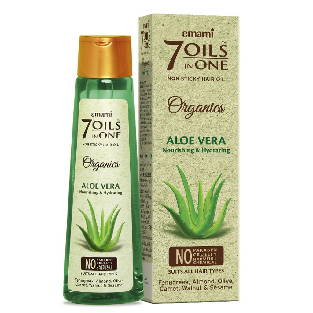 Emami 7 Oils In One Organics Aloe Vera Hair Oil | Grocsy