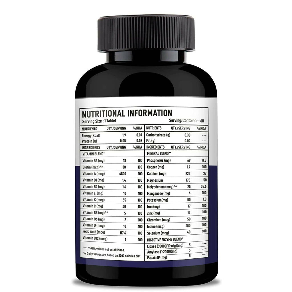 Nutracology Multivitamin for Men for Energy Strength & Stamina Tablets | Grocsy