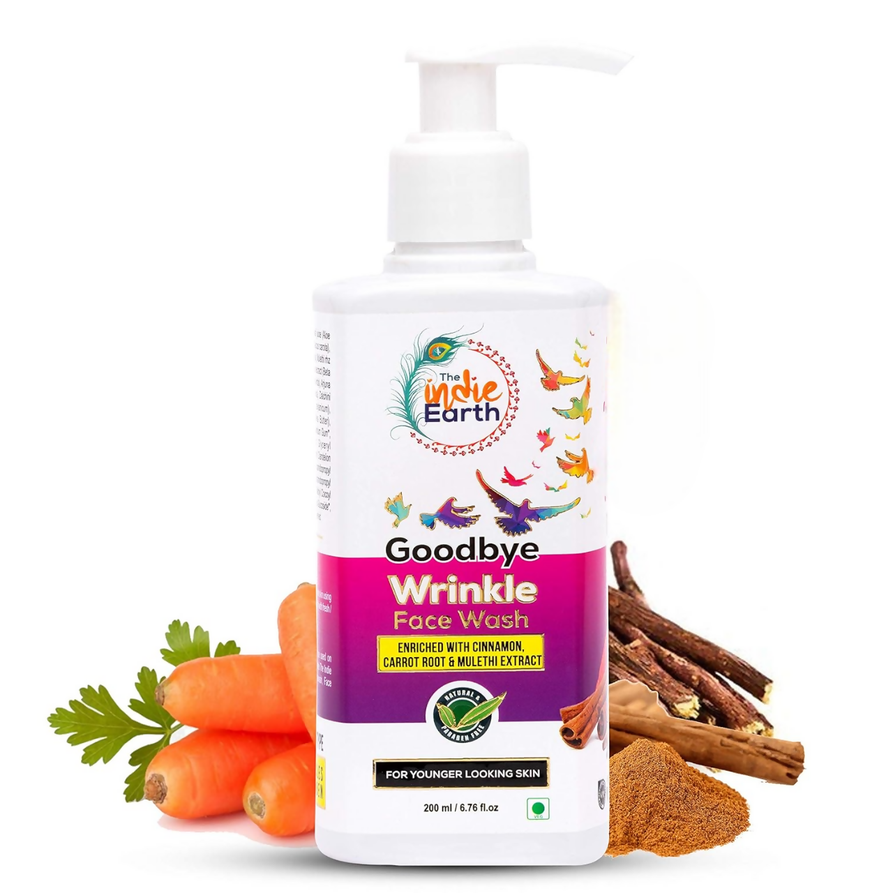 The Indie Earth Goodbye Wrinkle (Anti-Ageing) Facewash | Grocsy