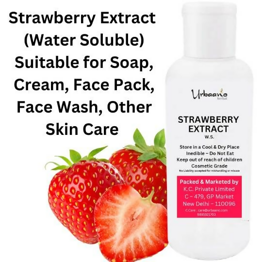 Urbaano Herbal Strawberry Extract Natural Ingredient For making DIY Skin Care Products like Serum | Grocsy