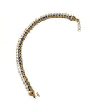 Mominos Fashion Kamal Johar Blue Kundan Anklets | Grocsy