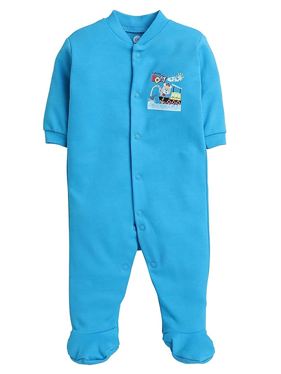 Daddy - G Rompers/Sleepsuits/Jumpsuit /Night Suits for New Born Babies - Turquoise | Grocsy