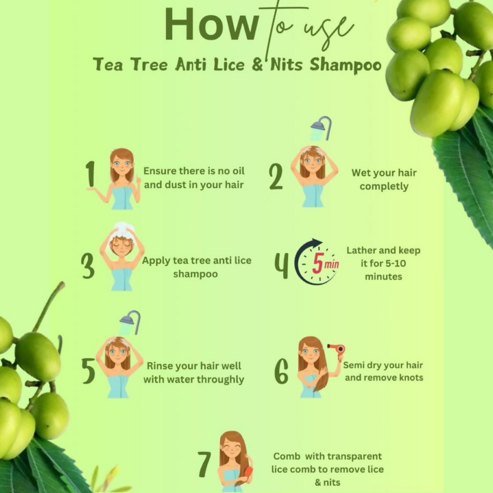 Botanical Luxuriate Tea Tree Anti Lice and Nits Shampoo | Grocsy