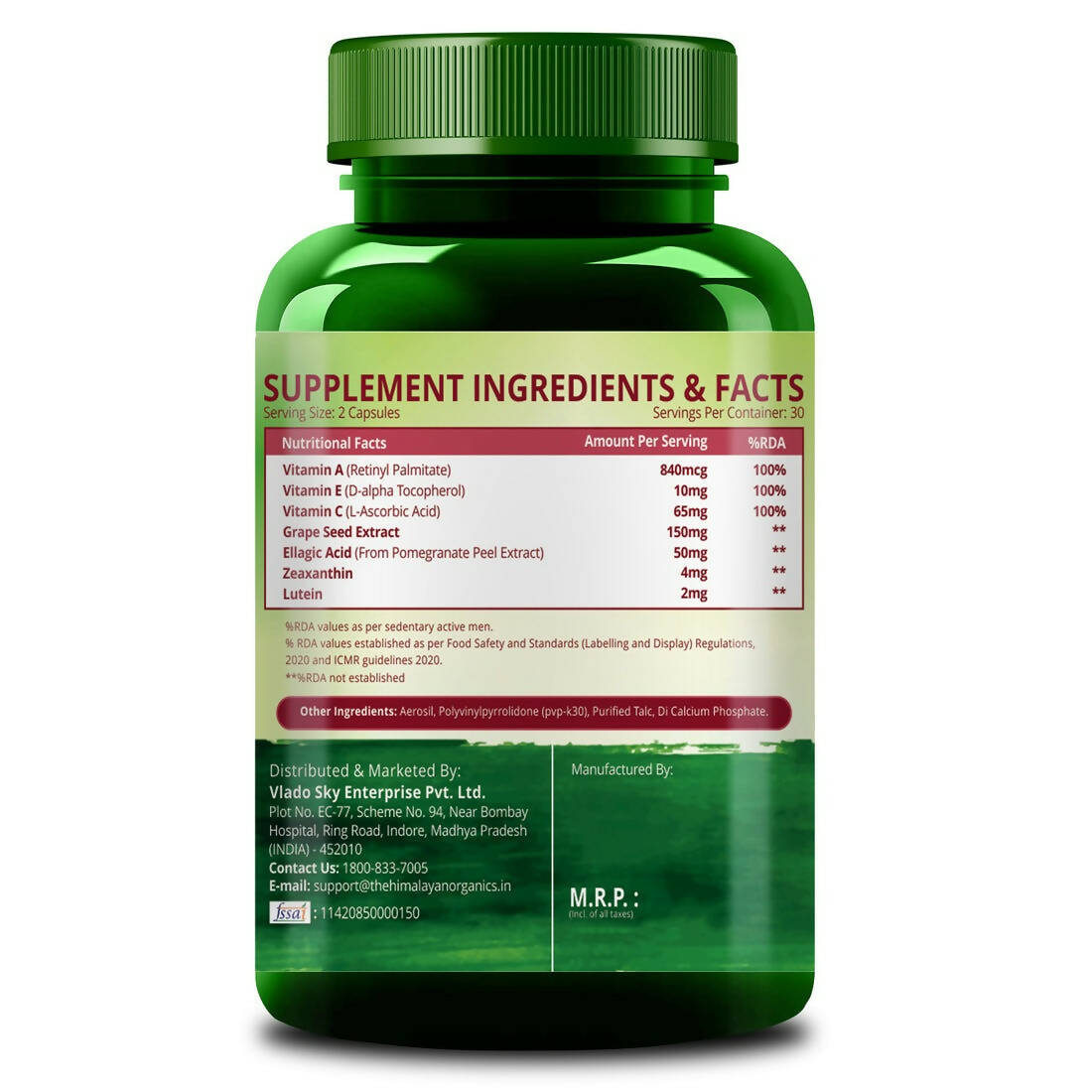 Himalayan Organics Dark Spots Pigmentation Support Capsules | Grocsy