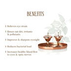 Ohria Ayurveda Pure Copper Eye Cups Ritual: Netra Shudhi With Rose Facial Mist | Grocsy