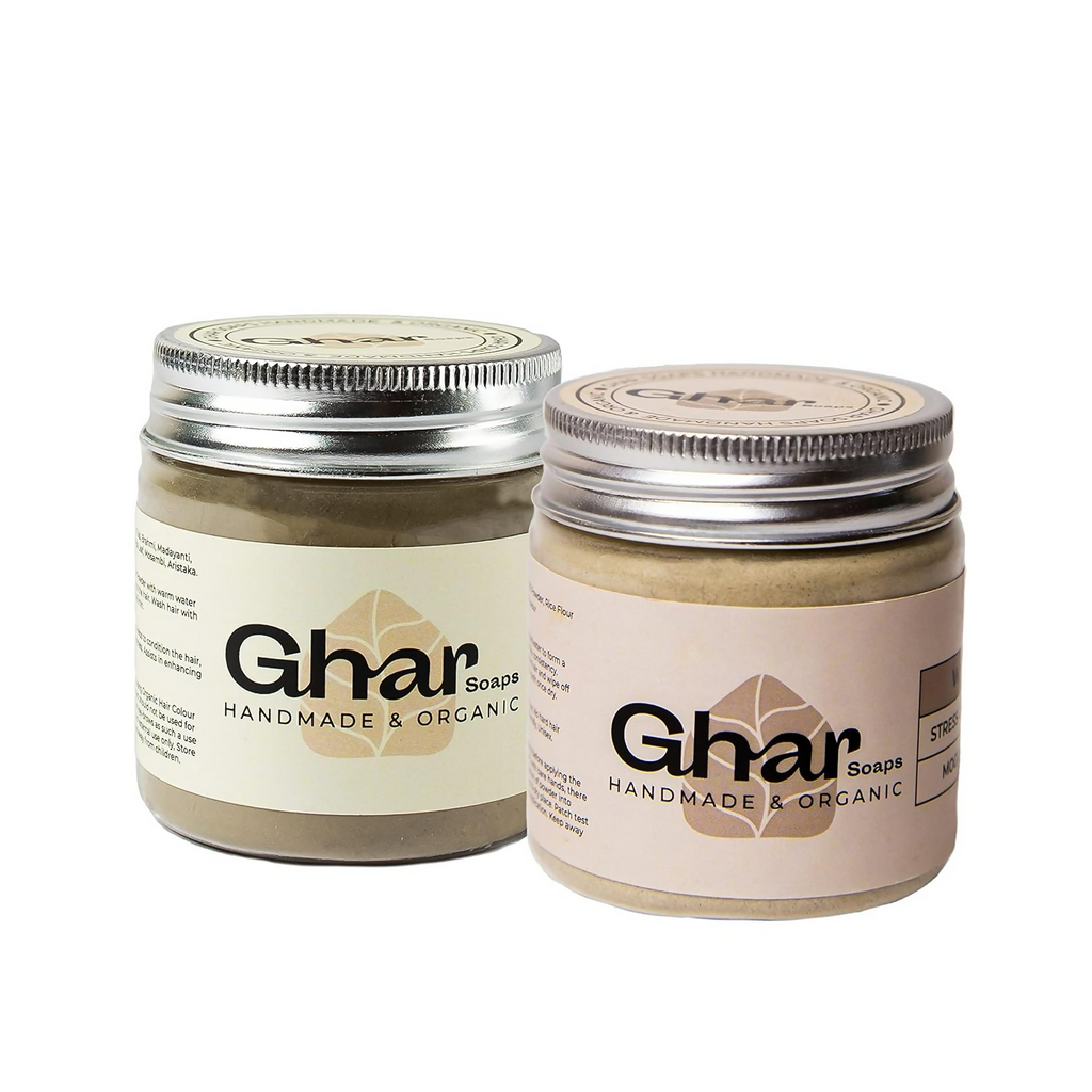 Ghar Soaps Organic Wax Hair Removal Powder Combo | Grocsy