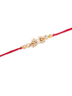 Designer kundan Rakhi - Ruby Raang | Grocsy