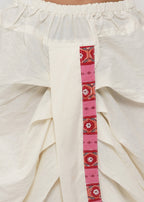 Little Bansi Boys Cotton Striped Kurta with Pearl Buttons & Dhoti -Pink & Cream | Grocsy