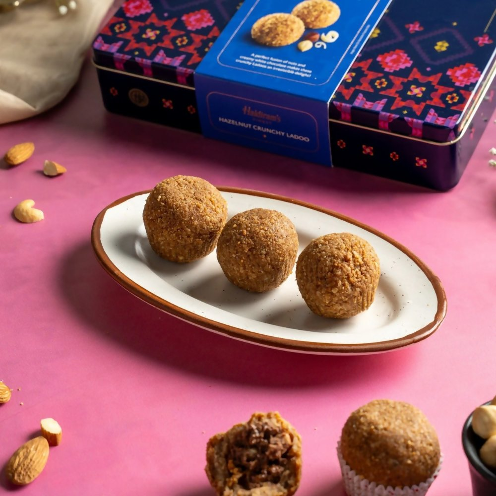 Haldiram's Hazelnut Crunchy Ladoo | Grocsy