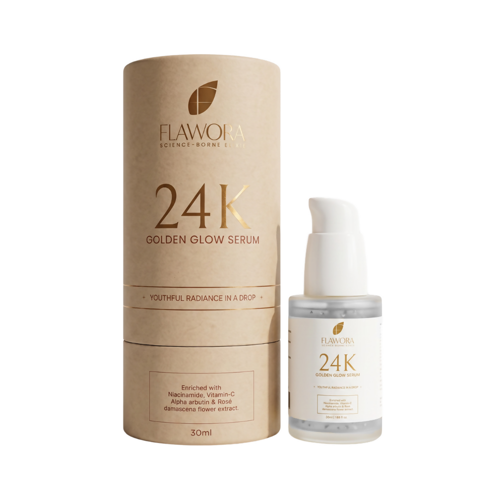 Flawora 24k Golden Glow Face Serum | Grocsy