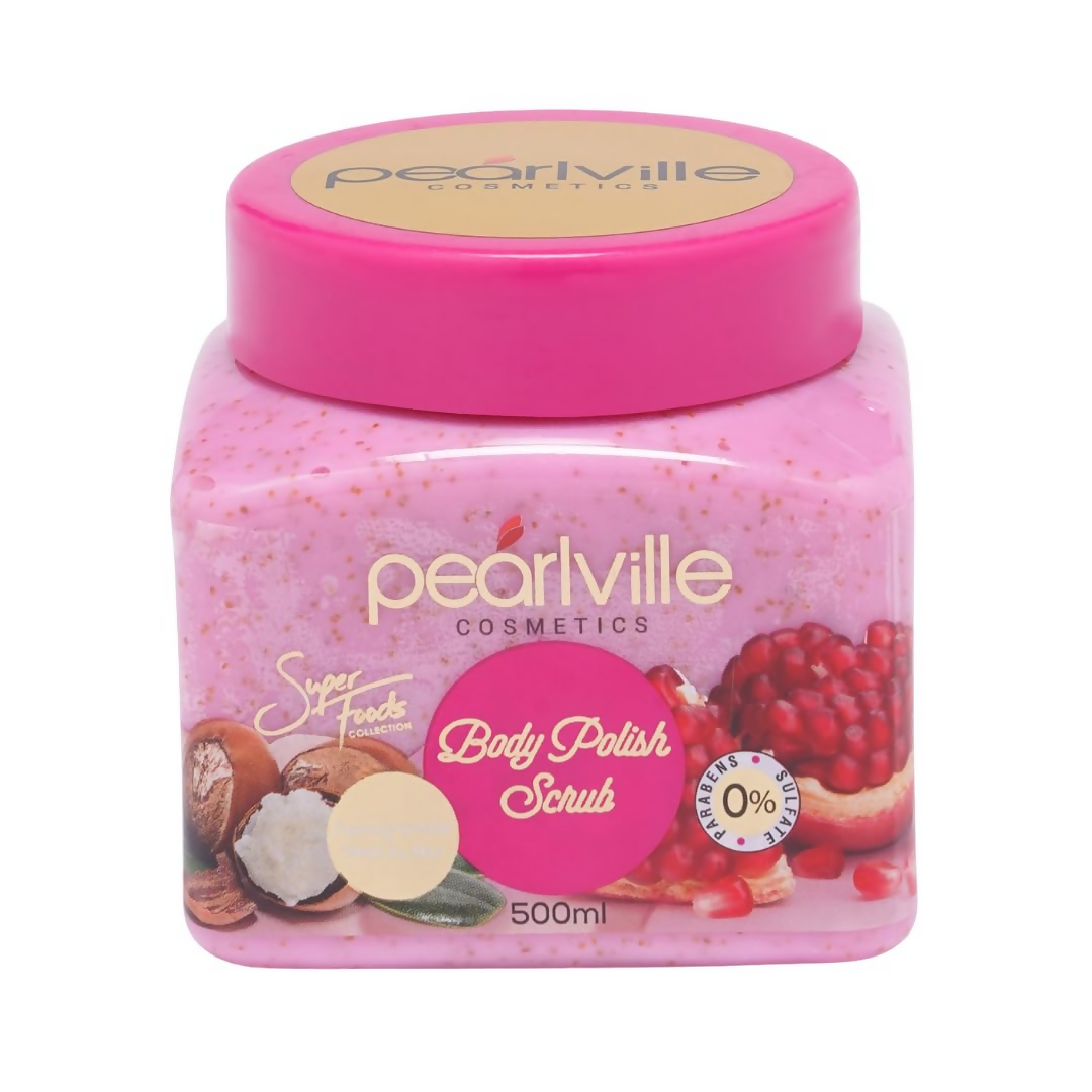 Pearlville Super Foods Collection Pomegranate Shea Butter Body Polish Scrub | Grocsy