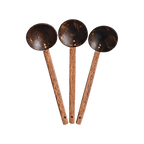 Thenga Coconut Shell Ladles/Spoon Set | Grocsy