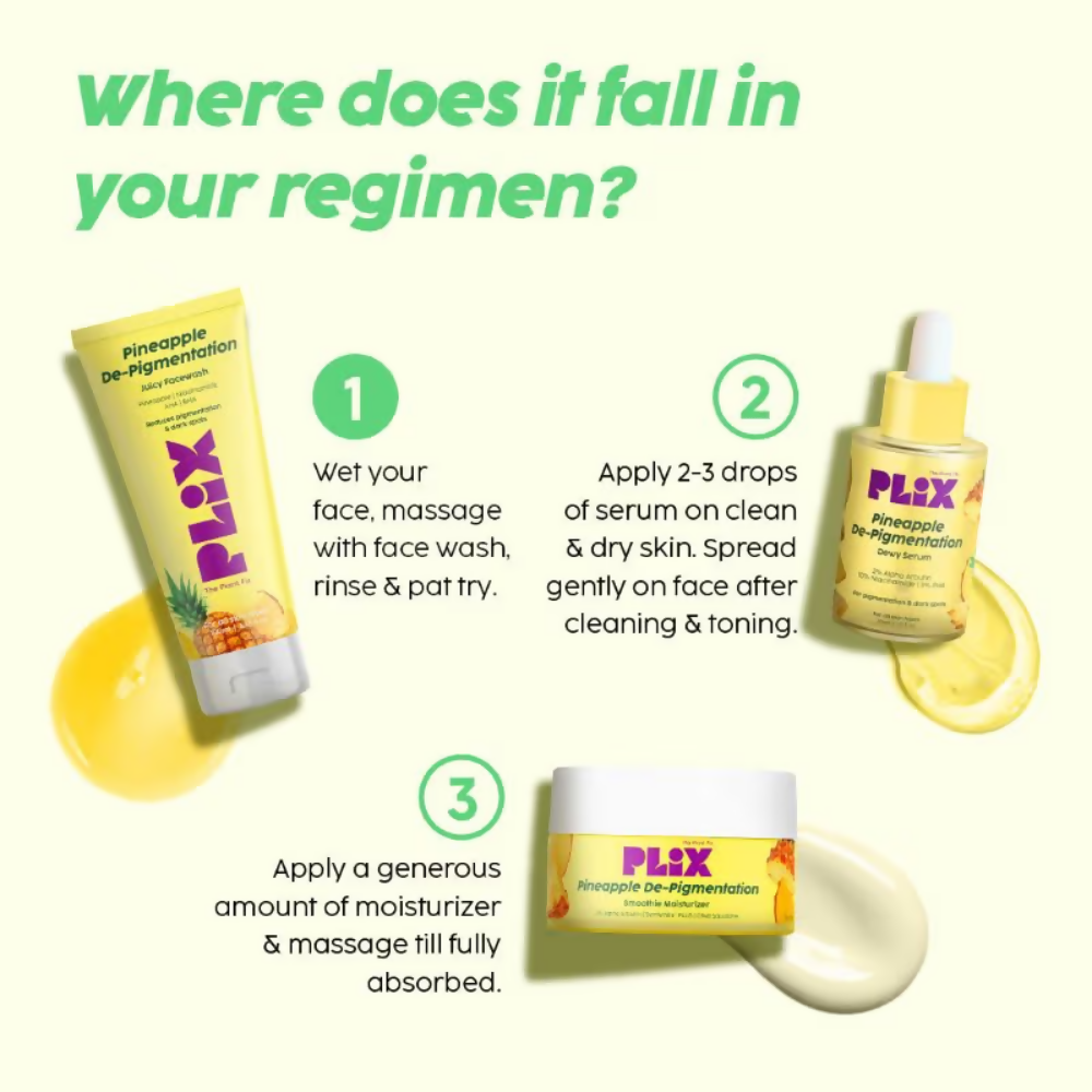 PLIX The Plant Fix 5% Pineapple Foaming Facewash | Grocsy