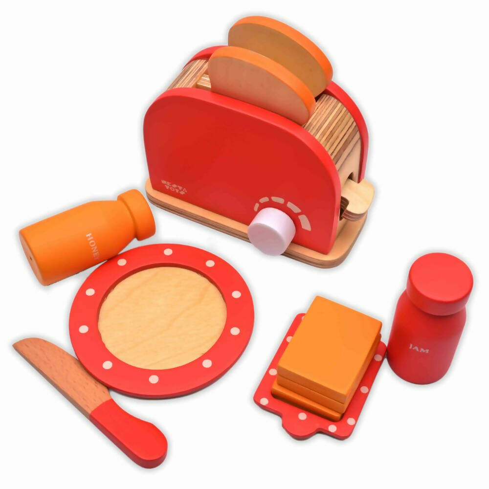 Nesta Toys Bread Pop-up Toaster Toy - Multicolor | Grocsy