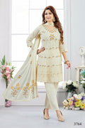 Joban Fashion Cotton Beige Color Kurta Set | Grocsy