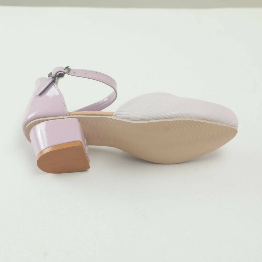 Tiny Bugs Girls Party Wear Ballerinas Heels - Purple | Grocsy