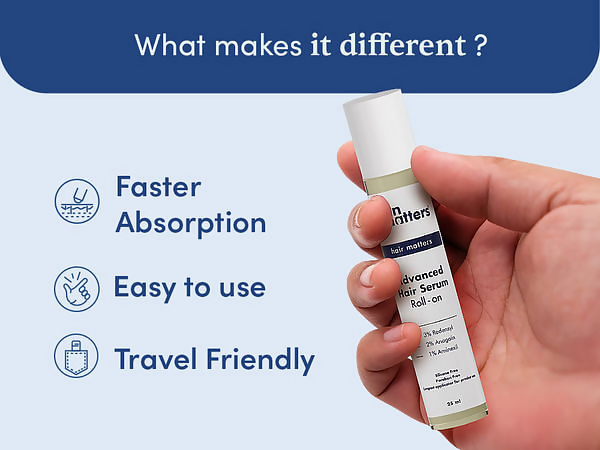 Man Matters Advanced Hair Growth Rosemary Serum Roll-On | Grocsy