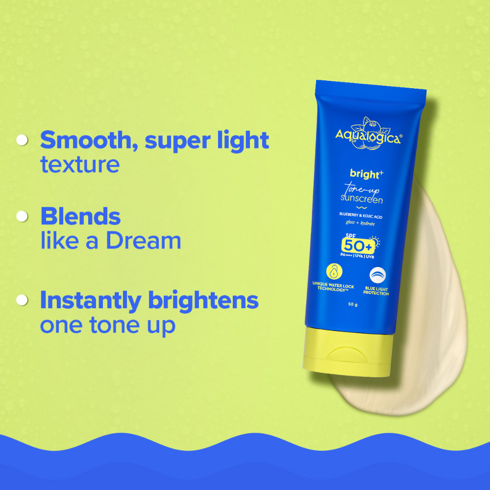Aqualogica Bright + Tone Up Sunscreen | Grocsy