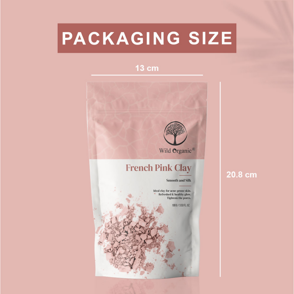 Wild Organic French Pink Smooth And Silk Clay Powder | Grocsy