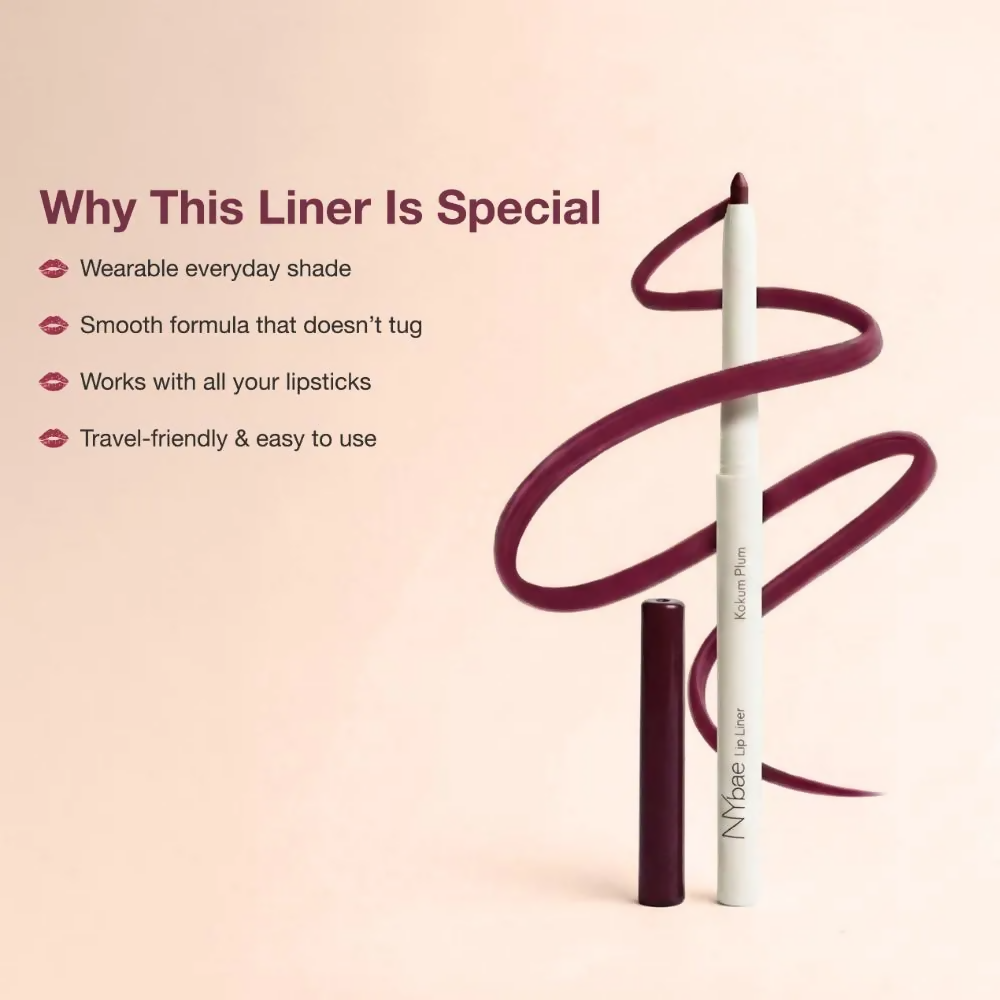 NY Bae 2-in-1 Lip Liner & Lip Colour - Kokum Plum | Grocsy