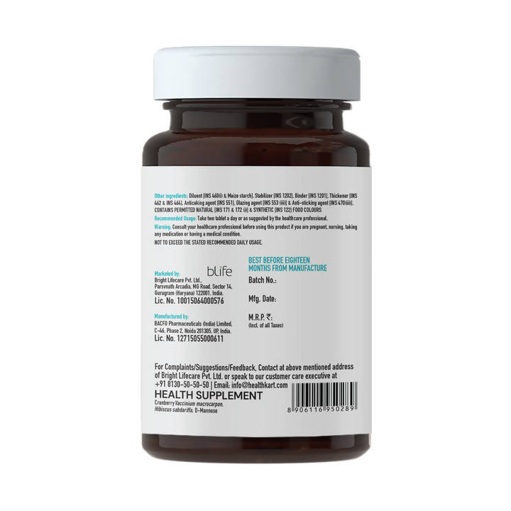 HK Vitals Cranberry + D-Mannose Tablets | Grocsy
